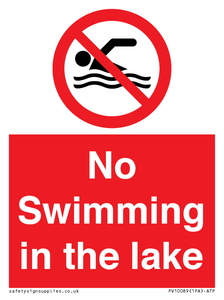 No Swimming in the lake